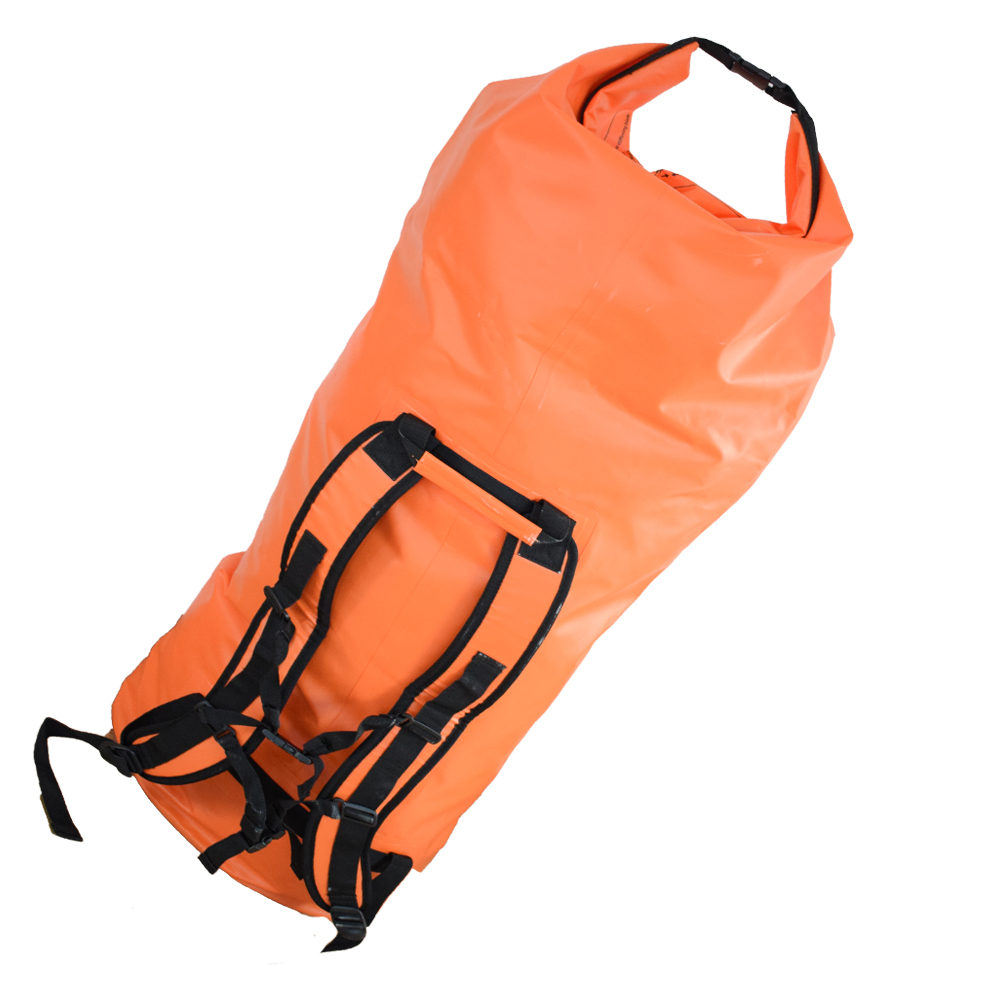 XXL nepromokavý batoh 90 l oranžový - náhled 1